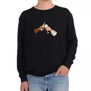 기모맨투맨 양주 와인 친구 우정 파티 디자인 다양한 색상 사이즈