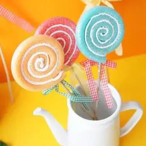 롤리팝 인테리어소품 막대사탕 미니어처 소 1P 촬영 장식 소품 데코 장식품