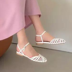 원피스 스커트 코디 앵클 스트랩 메쉬 편한 여성 샌들 WFJZVZC