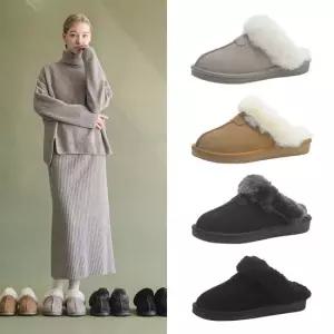 [올리] 소가죽 양모 뮬 3cm