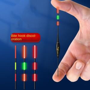 스마트 LED 낚시 플로트, 매우 민감한 리마인드 부표 중력 센서, 빛나는 전기 야간 롱 테일 라이트