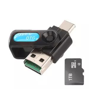 스윙 2in1 마이크로SD C타입 OTG 카드리더기 / 1TB지원 / USB메모리