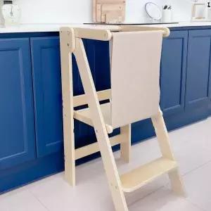 탑타워 러닝타워 키친헬퍼 접이식 낙상방지 완제품 높이조절 아기사다리 유아디딤대 돌선물