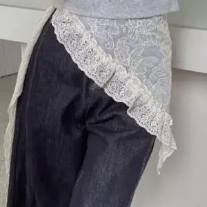 레이스 청바지 레이어드 발레 필라테스 랩스커트 WFLX6A4