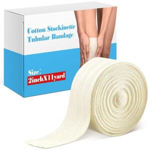 이코노미 코튼 스탁넷 튜브 붕대 편안한 팔 다리 11야드) 무릎 스타킹 튜브형 x (2인치 프리랩 제작