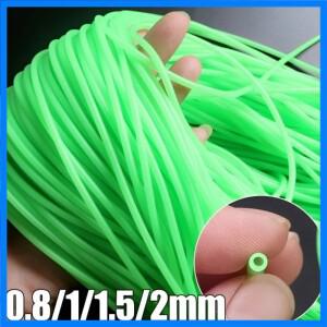 0.8/1/1.5/2mm 빛나는 낚시 호스 실리콘 안티 리그 튜브 튜브 리그 슬리브 심해 낚시 Pesca Iscas 물고기