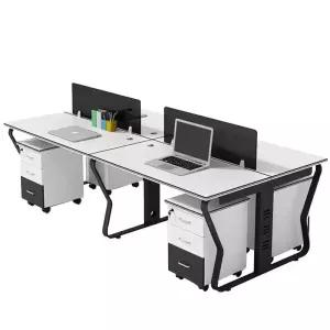 사무용 책상 4인 세트 워크스테이션 칸막이 직원용 의자 컴퓨터 좌석 파티션 6인
