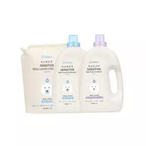 베비언스 유아용 세탁세제 섬유유연제 세트(세제 무향 1.5L+리필2.2L+시그니처 유연제 1.5L)