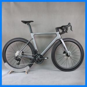 다크 그레이 카본 휠 자전거 풀 바이크 카본 로드 사이클 휠탑 EDS 24S 무선 전기 그룹셋 카본 휠