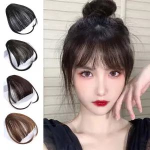 앞머리 가발 시스루 사이드뱅 헤어피스 애교머리 부분가발