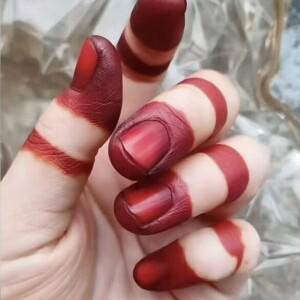 천연 식물 헤나 네일 염색 파우더 와인 레드 블랙 오래 지속되는 아트 자연 색상 템플릿 30g