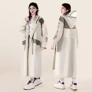 오버핏 롱 레인코트 예쁜 비옷 코트형 전신 패션 우비