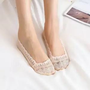 [끌레아]4컬러 여성 레이스 덧신 페이스 삭스 구두 양말 레이