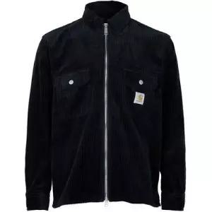 칼하트 25FW 블랙 린스드 레이놀드 집업 셔츠 자켓 I036049 8902