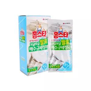 홈스타 발포 배수구세정제 3회분 거품형 싱크대 싱크대배수구세정제