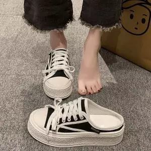 [하프클럽/]뮬 운동화 디자인 키높이 여자