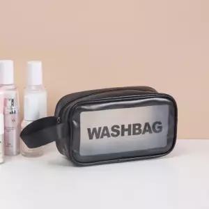 블랙 방수 멀티 비치백(소형) G 수영장가방 목욕바구니 pvc가방 pvc백