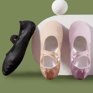 [라일리] Rly 가죽 발레 슈즈 부드러운 무용 연습 신발 발레화