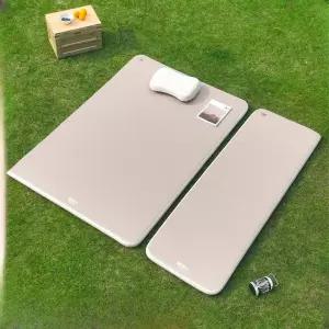 캠핑 PVC 에어매트 2인용 싱글 에어매트리스 베드 자충매트