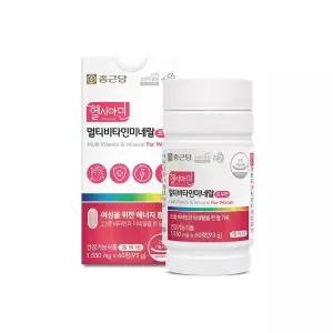 종근당 헬시아민 멀티비타민미네랄 포우먼 1550mg x 60정