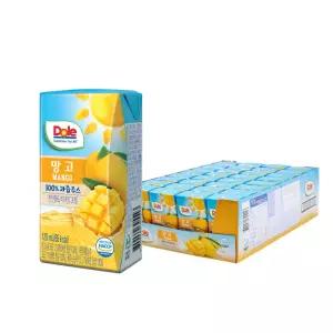 dole 돌주스 프리미엄100%과즙주스 120ml 망고32팩/아기주스/무배