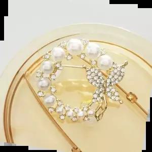 여성용옷핀 10종 진주 여성 정장 옷핀 브로치 머플러핀 스카프핀