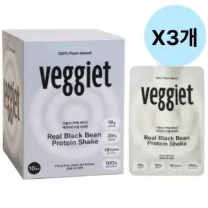 휴닉 베지어트 단백질 쉐이크 서리태 분말 10입 X3개