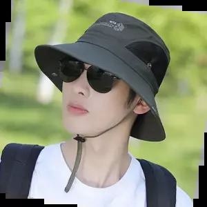 힙합모자 남성 썬캡 야외 등산 낚시 메쉬버킷햇 여름모자 4컬러