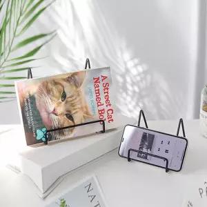 s364 블랙 철제 접시 진열랙 사진 그림 거치대 Z17054 미니이젤 철제이젤