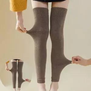 겨울발토시 허벅지 니트 롱 레그워머 겨울 시보라인 도톰 보온
