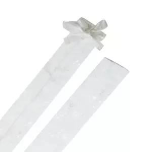 Aspen Creative 15015-11A, 1.2m(4피트) 오프 화이트 자카드 텍스처 패브릭 코드 및 체인 커버, 조명 기구,