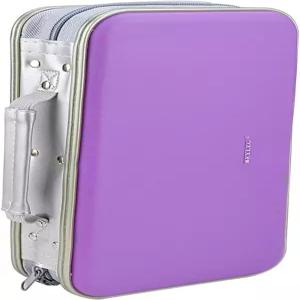 CD DVD 지갑 Wismart 96 용량 헤비 듀티 견고한 보관 하드 쉘 디스크 홀더 케이스 VCD 블루레이 미디어