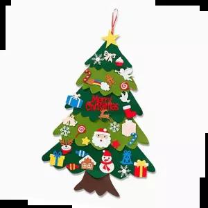 펠트 크리스마스 벽트리키트 만들기 투톤트리