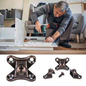 호환 L 모양 지지 커넥터 브래킷 두꺼운 직각 나비 코너 코드, 옷장 고정 부품 라미네이트 코드