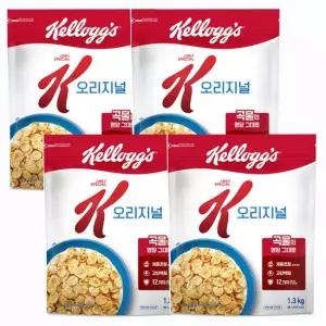 켈로그 스페셜K 오리지널 1300g x4개 대용량 시리얼 아침식사대용
