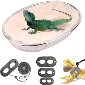 수염 용 조절 하네스와 목줄 세트가 있는 용을 위한 웨보니구 체이스 라운지와 부드럽고 따뜻한 매트