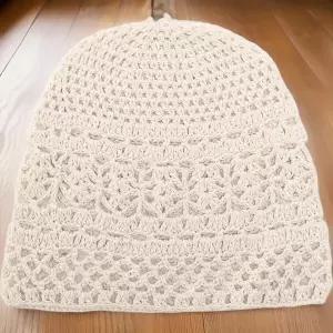 /신상오픈런 여성 크로쉐 스카시 여름 면 핸드메이드 비니