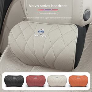 볼보 XC60 V40 V60 S60 V50 V90 S80 C40 V70 C30 차량용 카시트 목베개 헤드레스트 세트 자동차 쿠션 허리
