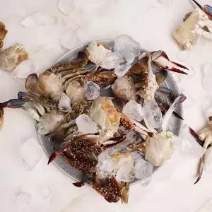 [오늘신선] 서해안 태안 신진도 산지직송 냉동 절단 꽃게 2kg 30-40쪽 내외 (암수랜덤)