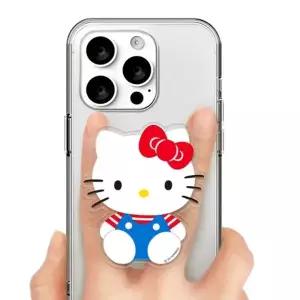 헬로키티 아크릴 스마트 그립 홀더 블루 1P 스마트톡 스탠드 손잡이 핑거링