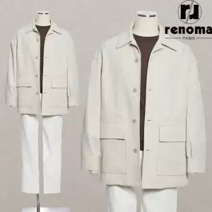 [롯데백화점]레노마 [얼리버드]SS 베이지 솔리드 초경량 오버핏 하프 트렌치 반 코트 RQMABH03AJD