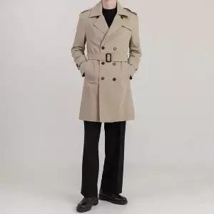 [리빌모아]남자 더블 트렌치 바바리 코트 DB-CTA-77-베이지