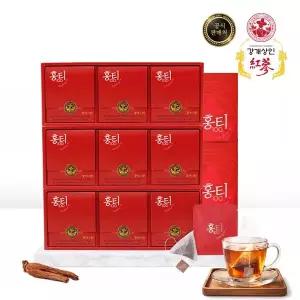 강개상인 프리미엄 홍티(1.5g x 63포) 6년근 홍삼차 티백 풍미가 일품