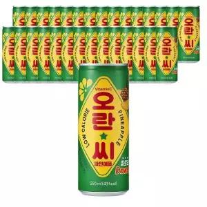 [셀러허브]동아오츠카 오란씨 파인애플 250ml X 30캔 탄산 과즙 캔 (S14149098)