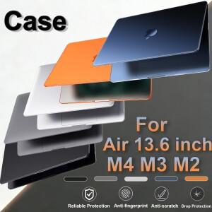 매트 노트북 케이스 맥북 호환 에어 13.6인치 M4 M3 M2 2025 2024- 출시 모델 A3240 A3113 A2681 액세서리