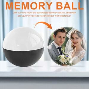 크리스탈 볼 비디오 플레이어 사운드 포함 3D 스피어 2.7인치 독특한 기념일 특별한 및 크리스마스 수집