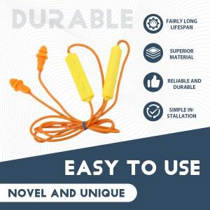 [호환품]A25U 귀마개 작업용 블루투스 이어폰 소음 억제 청력 보호 건설 현장 시끄러운 장소 오렌지