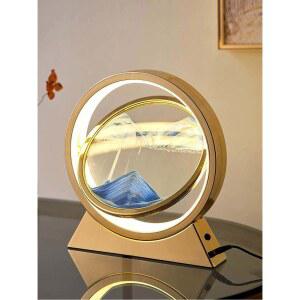 키네틱아트 조명 샌드 오피스 모래멍 움직이는 테이블탑2개 알루미늄 호텔 모던 미니