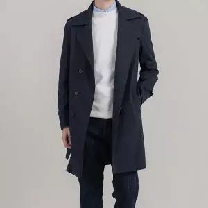[리빌모아]남자 더블 트렌치 바바리 코트 DB CTA 77 네이비_P416860056
