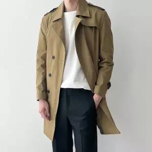 [리빌모아]남자 더블 트렌치 바바리 코트 DB CTA 77 올리브_P416860141
